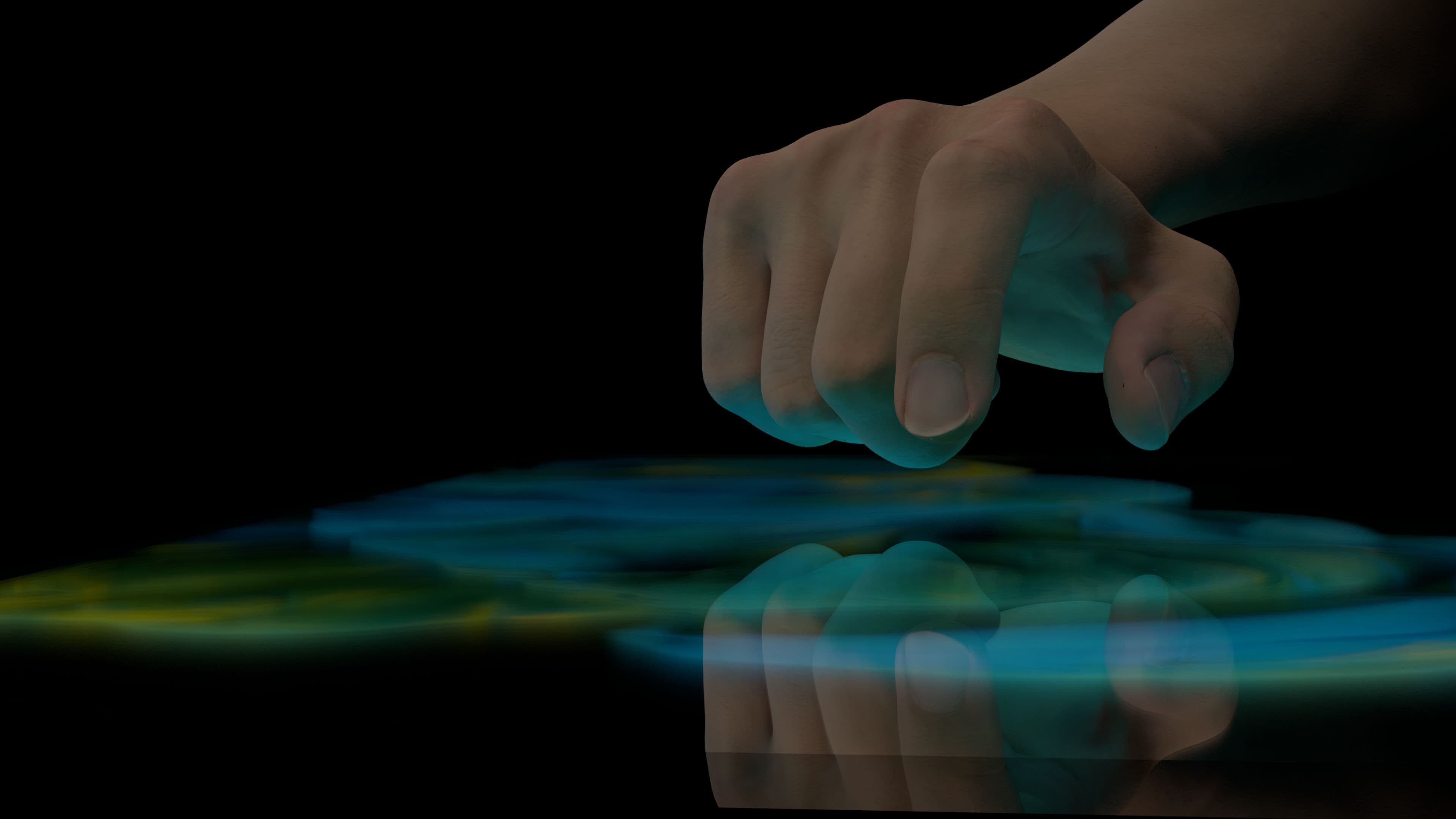 Disenyo - Hayaan kaming humanga sa iyo ng isang malapit-up ng isang kamay pagpindot sa isang touch screen