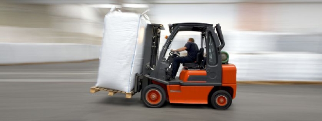 Chariot élévateur avec terminal à écran tactile GFG