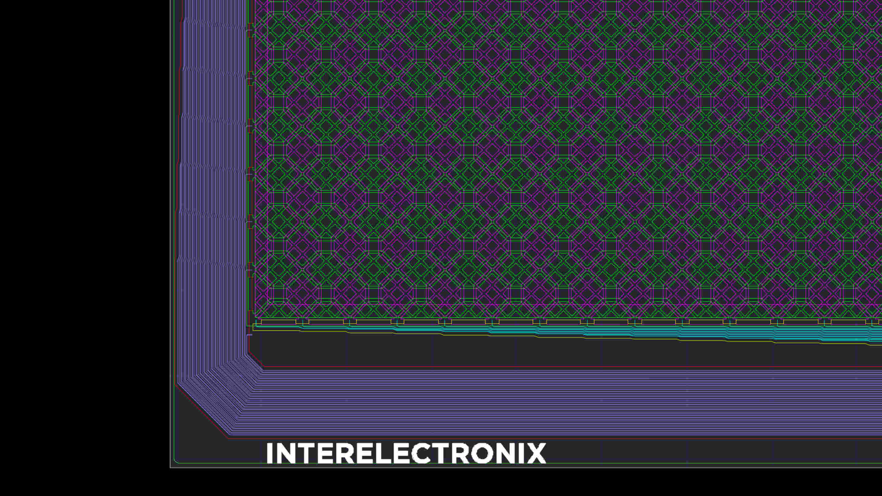 Écran tactile PCAP - conception de l'écran tactile un motif coloré sur un mur