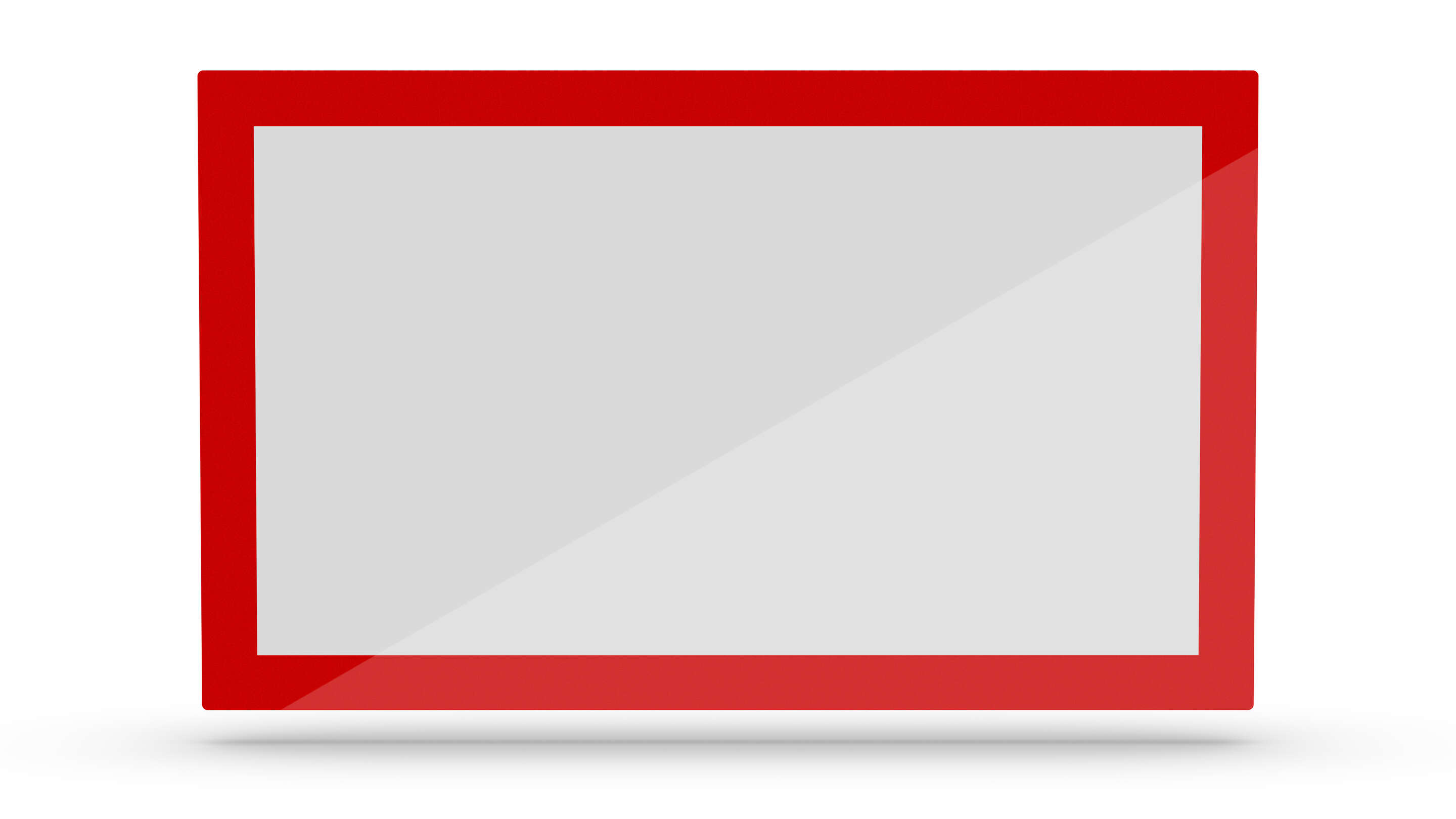 Touch Screen - Custom touch screen isang pula at puting parihaba sign