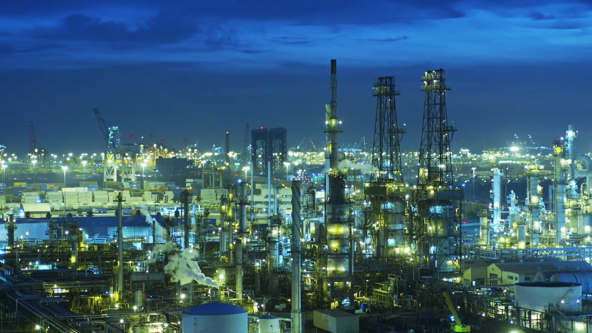 Pagsabog Proteksyon - ATEX pagsabog proteksyon ng isang malaking pang-industriya na lugar sa gabi